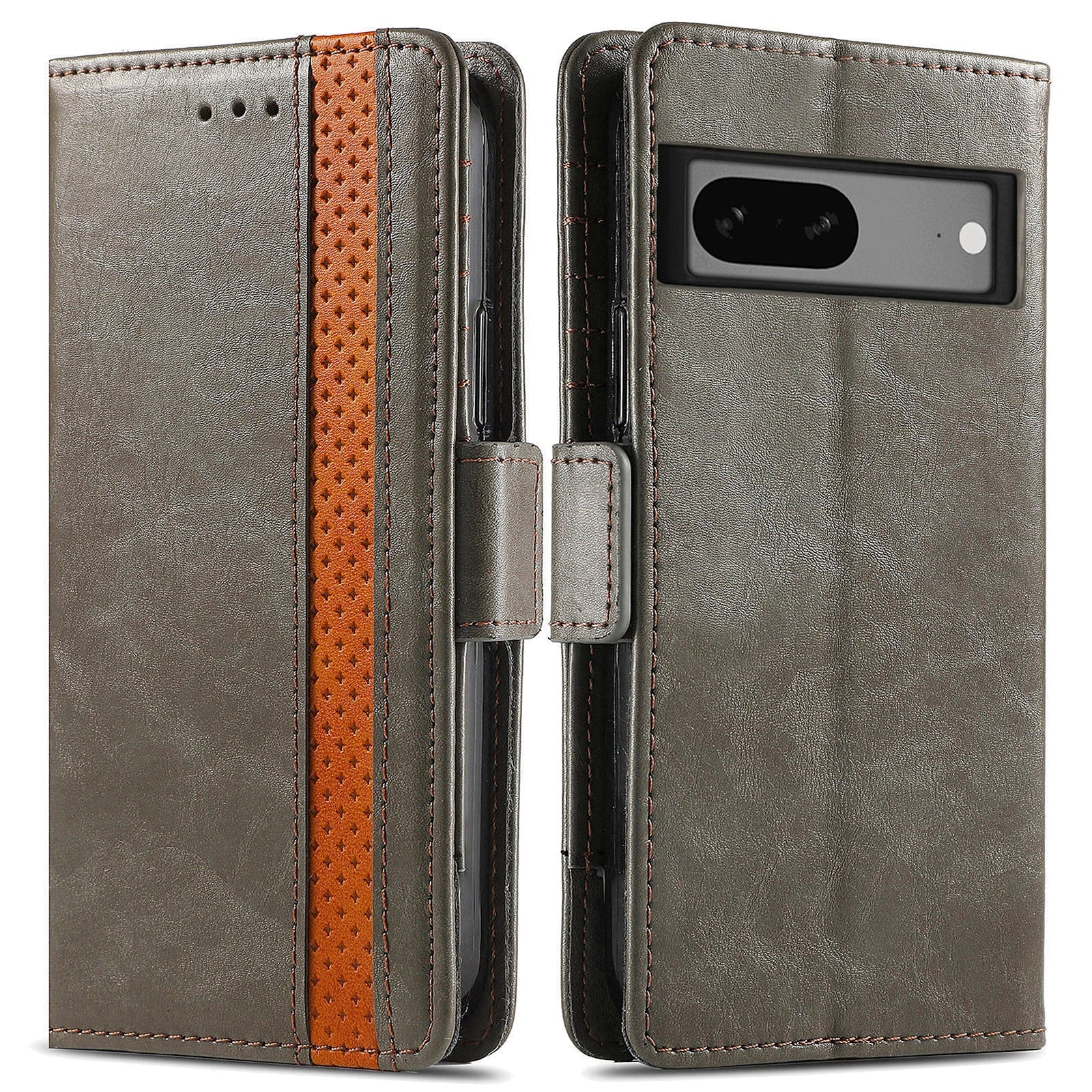 CASENEO 002 Series Anti-fall Phone Case for Google Pixel 7a Business Splicing Style PU Leather Flip Wallet Stand Protetcive Phone Cover CASENEO 002 Series Anti-fall Phone Case for Google Pixel 7a Business Splicing Style PU Leather Flip Wallet Stand Protetcive Phone Cover